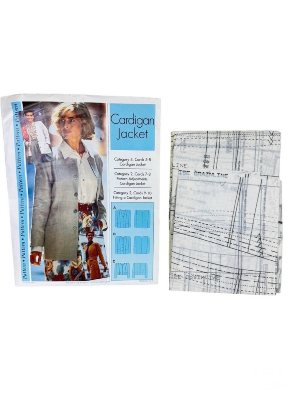 Vintage Unused‎ Cardigan Jacket Sewing pattern Step-By-Step Instructions